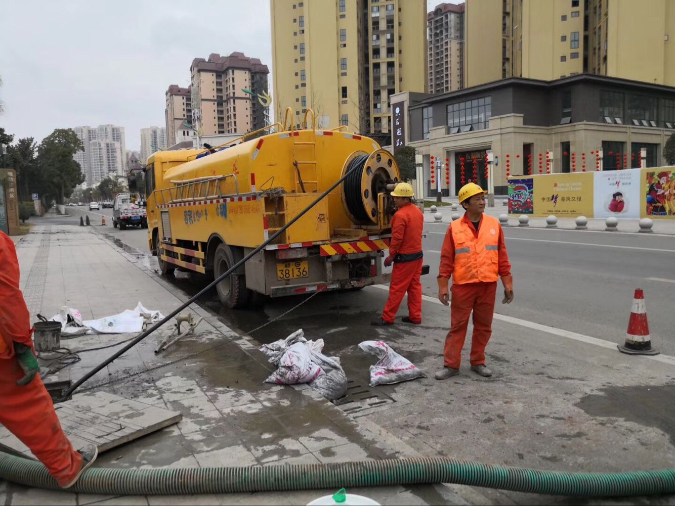 历城排污管道清淤-管道清洗